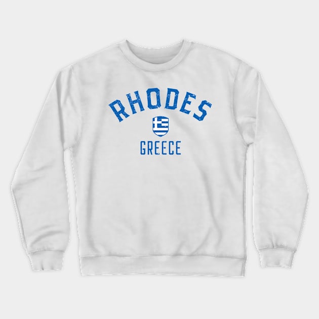 Rhodes Greece Crewneck Sweatshirt by dk08